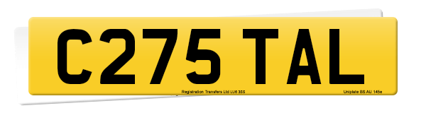 Registration number C275 TAL
